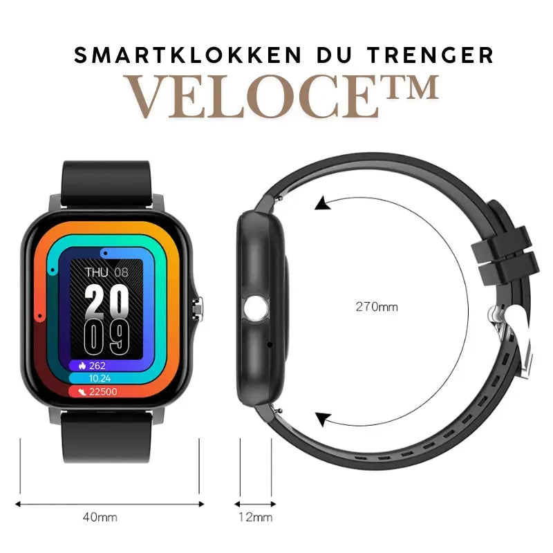 Veloce Smartklokke med Gratis Klokkereim - Mega Salg! Scandic Prestige